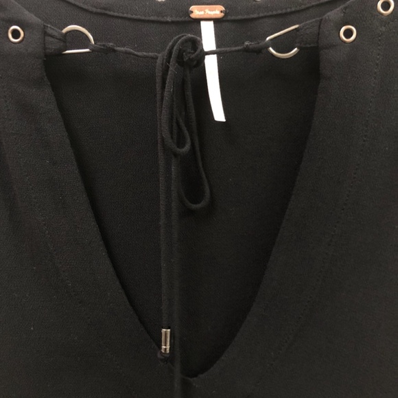 Free People Black Boho Top NWT - Picture 12 of 15